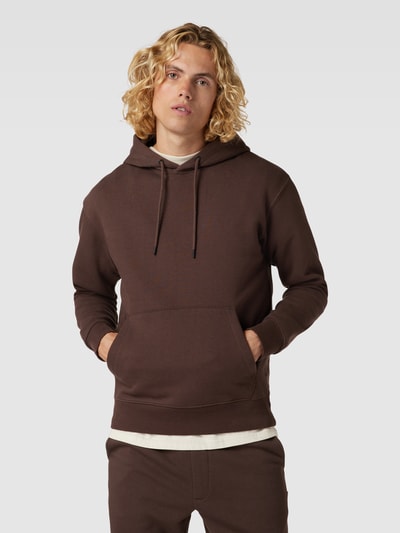 Jack & Jones Hoodie met kangoeroezak, model 'ESTAR' Middenbruin - 4