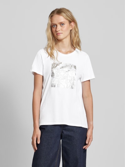 s.Oliver RED LABEL T-shirt met motiefprint Wit - 4