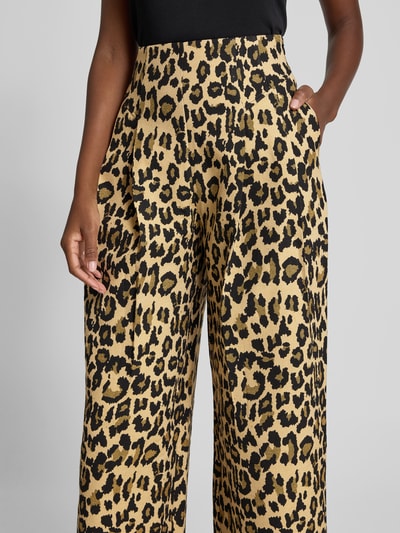 ROTATE Stoffhose mit Gesäßtaschen Hellbraun 3