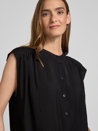 s.Oliver RED LABEL Top bluzkowy o luźnym kroju z mieszanki wiskozy Czarny 3