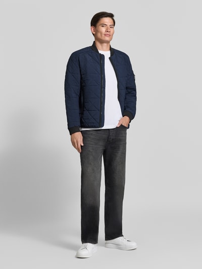 Tom Tailor Regular Fit Bomberjacke mit Ärmeltasche Marine 1