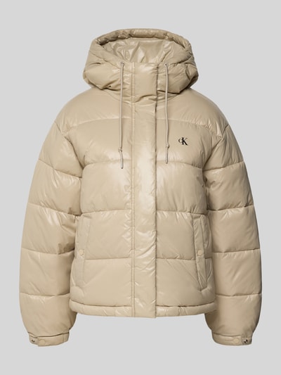 Calvin Klein Jeans Puffer Jacket mit Logo Modell 'SHINE PUFFER JACKET' Taupe 2
