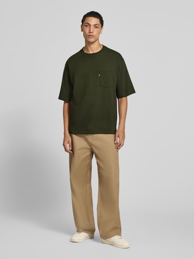 Levi's® T-shirt o luźnym kroju z czystej bawełny Khaki 1