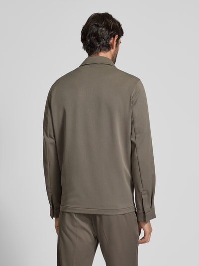 Drykorn Overhemdjack met ritssluiting, model 'NIKANO' Leem - 5