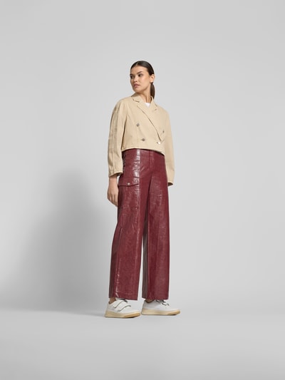 BAUM & PFERDGARTEN Cropped Jacke mit Reverskragen Sand 1