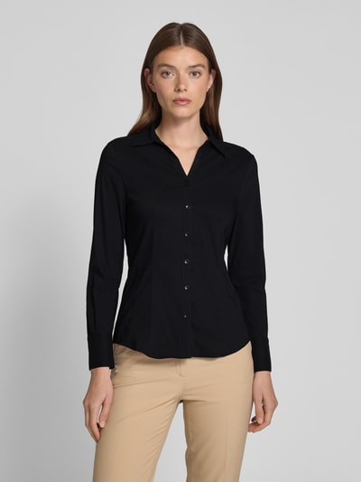 More & More Hemdbluse mit Label-Stitching Black 4