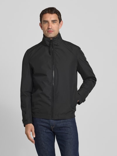Strellson Jack met opstaande kraag, model 'Lucca' Zwart - 4