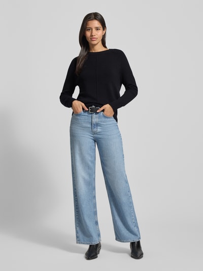 Christian Berg Woman Gebreide pullover met ribboorden  Zwart - 1