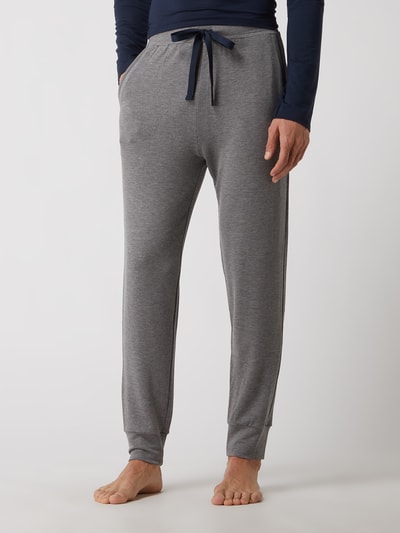 Huber Bodywear Lounge-Hose mit Stretch-Anteil  Mittelgrau meliert 4