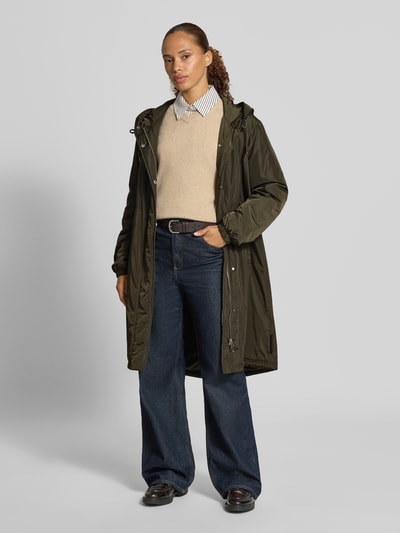 Marc O'Polo Regular Fit Parka mit Kapuzenkragen Oliv 1