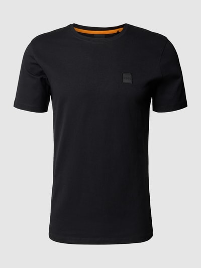 BOSS Orange T-shirt met labelprint, model 'Tales' Zwart - 2