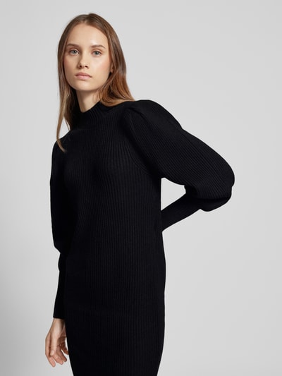 Only Gebreide jurk met turtleneck model KATIA in zwart online kopen P C