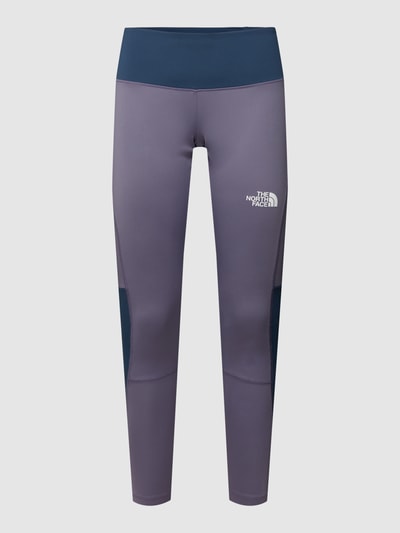 The North Face Legginsy z nadrukiem z logo Grafitowy 2