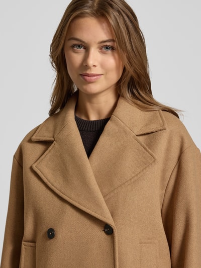 Jake*s Casual Relaxed Fit Jacke mit Woll-Viskose-Anteil Camel 3