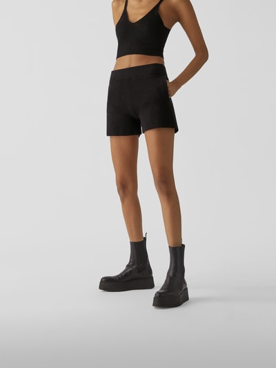 Helmut Lang Shorts mit Feinripp-Optik Schwarz 4