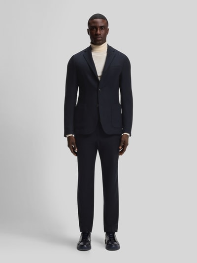 BOSS Regular Waist Business-Hose aus Wolle mit Tunnelzug Marine 1