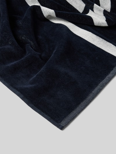 Tommy Hilfiger Handtuch mit Label-Print Modell 'Towels' Dunkelblau 3