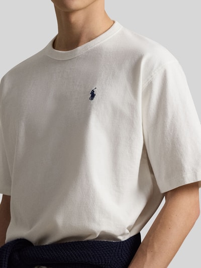 Polo Ralph Lauren Regular Fit T-Shirt aus reiner Baumwolle Weiss 3
