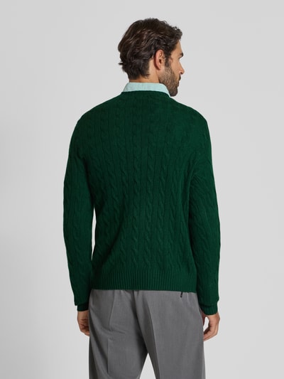 Polo Ralph Lauren Regular fit gebreide pullover van een mix van wol en kasjmier Donkergroen - 5
