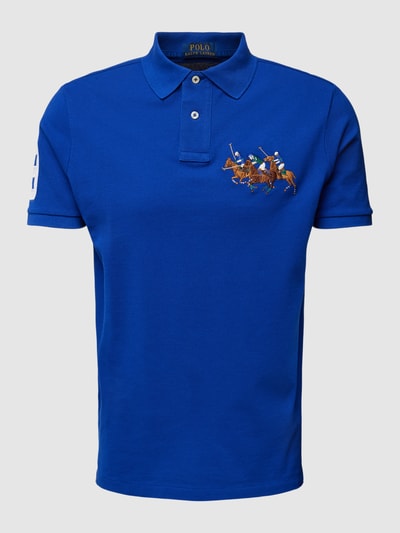 Polo Ralph Lauren Custom slim fit poloshirt met motiefstitching Blauw - 2