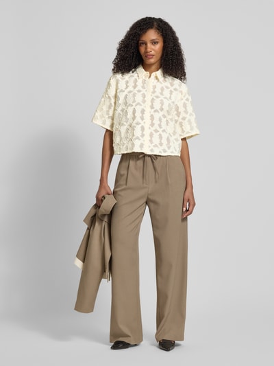 Jake*s Collection Overhemdblouse met knoopsluiting Offwhite - 1