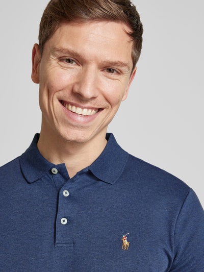 Polo Ralph Lauren Poloshirt mit Label-Stitching Marine 3