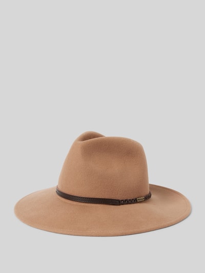 Barbour Kapelusz wełniany z opaską model ‘FEDORA’ Camel 1