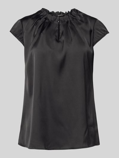 comma Blouseshirt met platte plooien Zwart - 2