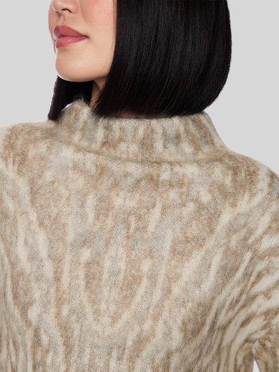 Marc Cain Pullover aus Mohairwolle mit ausgestelltem Ärmel Hellgrau 3