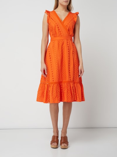 J CREW Wickelkleid aus Leinen  Orange 1