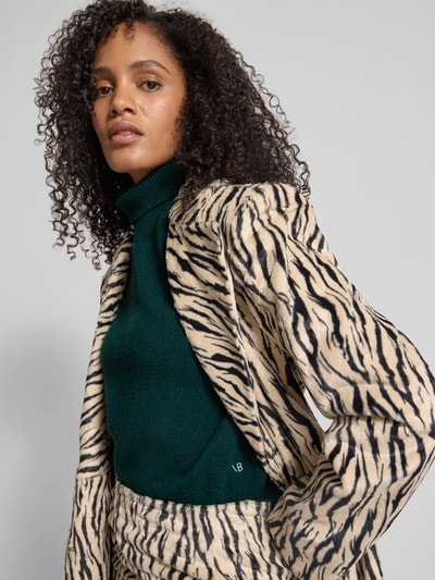 Victoria Beckham Pullover mit gerippten Abschlüssen Dunkelgruen 3