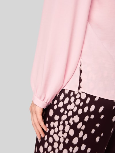 Marc Cain Langarmbluse mit Tunika-Ausschnitt Rosa 6