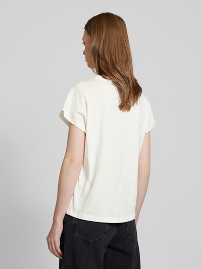 Vero Moda T-shirt o kroju relaxed fit z czystej bawełny model ‘EMMY’ Biały 5