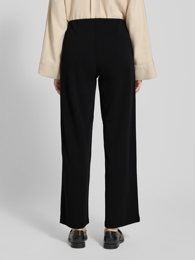 Vero Moda Regular fit wijde broek met elastische band, model 'BERLIN' Zwart - 5