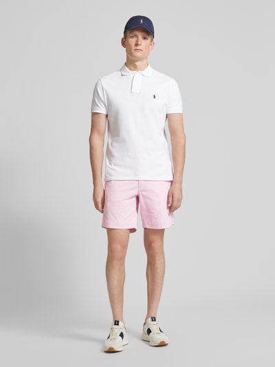 Polo Ralph Lauren Stretch straight fit korte broek met riemlussen, model 'BEDFORD' Rosé - 1