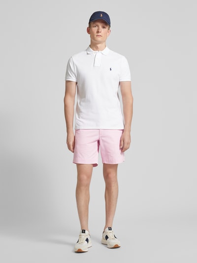 Polo Ralph Lauren Szorty o kroju stretch straight fit ze szlufkami na pasek model ‘BEDFORD’ Różowawy 1