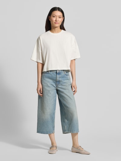 DRYKORN Boxy Fit T-Shirt mit überschnittenen Schultern Modell 'KUSIA' Offwhite 1