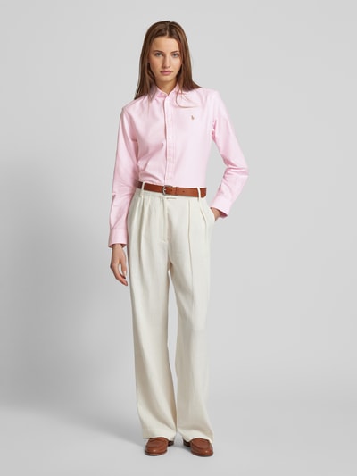 Polo Ralph Lauren Overhemdblouse met labelstitching Roze - 1
