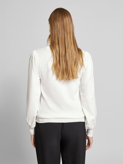 MSCH Copenhagen Gebreide pullover met pofmouwen, model 'Tamana Rachelle' Offwhite - 5