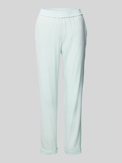 Marc Cain Regular Fit Leinenhose mit elastischem Bund Mint 2