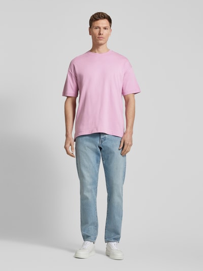 Samsøe Samsøe T-Shirt mit Label-Print Modell 'JOEL' Altrosa 1