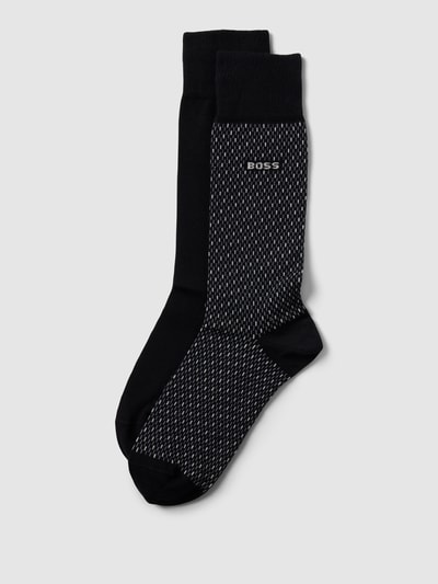 BOSS Socken mit Label-Detail im 2er-Pack Black 1