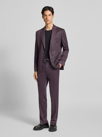 Zuitable Slim Fit Hose mit Schnürung Modell 'SpartaFlex' Aubergine 1