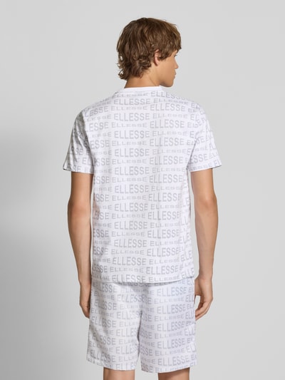 Ellesse T-shirt met labelprints, model 'DISTORTA' Wit - 5