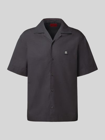 HUGO Oversized vrijetijdsoverhemd van puur katoen, model 'ESPINO' Zwart - 2