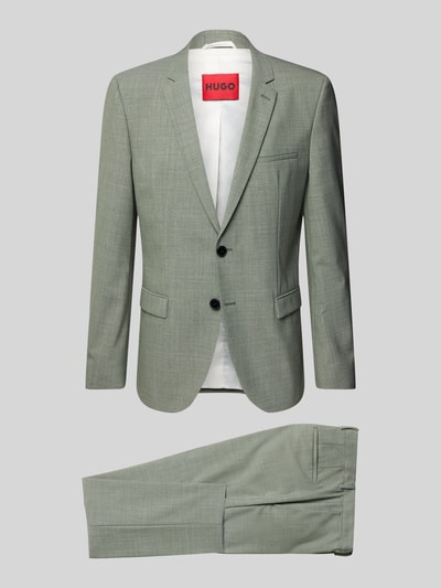 HUGO Slim Fit Anzug mit Pattentaschen Modell 'Arti/Hesten232X' Lind 2