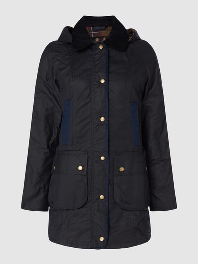 Barbour Jacke aus gewachster Baumwolle Modell 'Bower' Marine 1