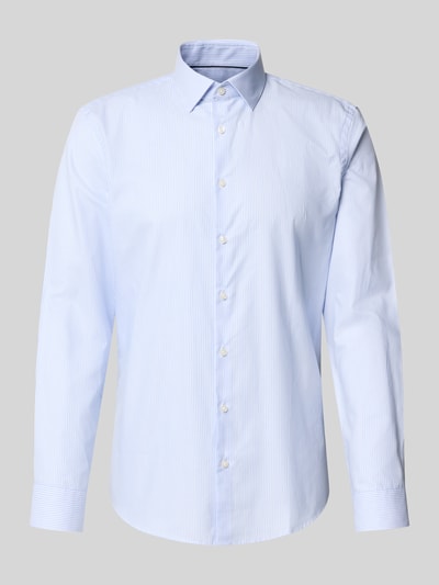 Jake*s Koszula biznesowa o kroju slim fit z listwą guzikową Błękitny 2