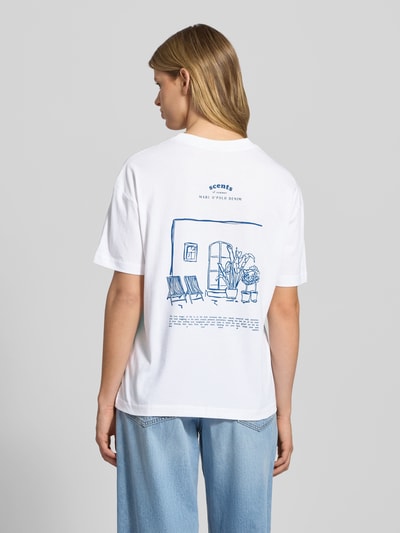 Marc O'Polo Denim Loose Fit T-Shirt aus reiner Baumwolle Weiss 5
