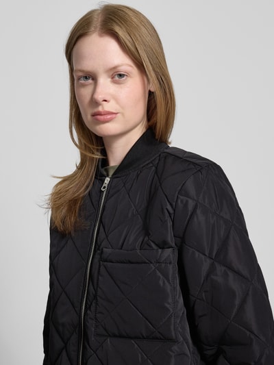 Jake*s Casual Płaszcz pikowany o kroju regular fit ze stójką Czarny 3